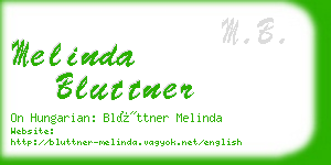 melinda bluttner business card